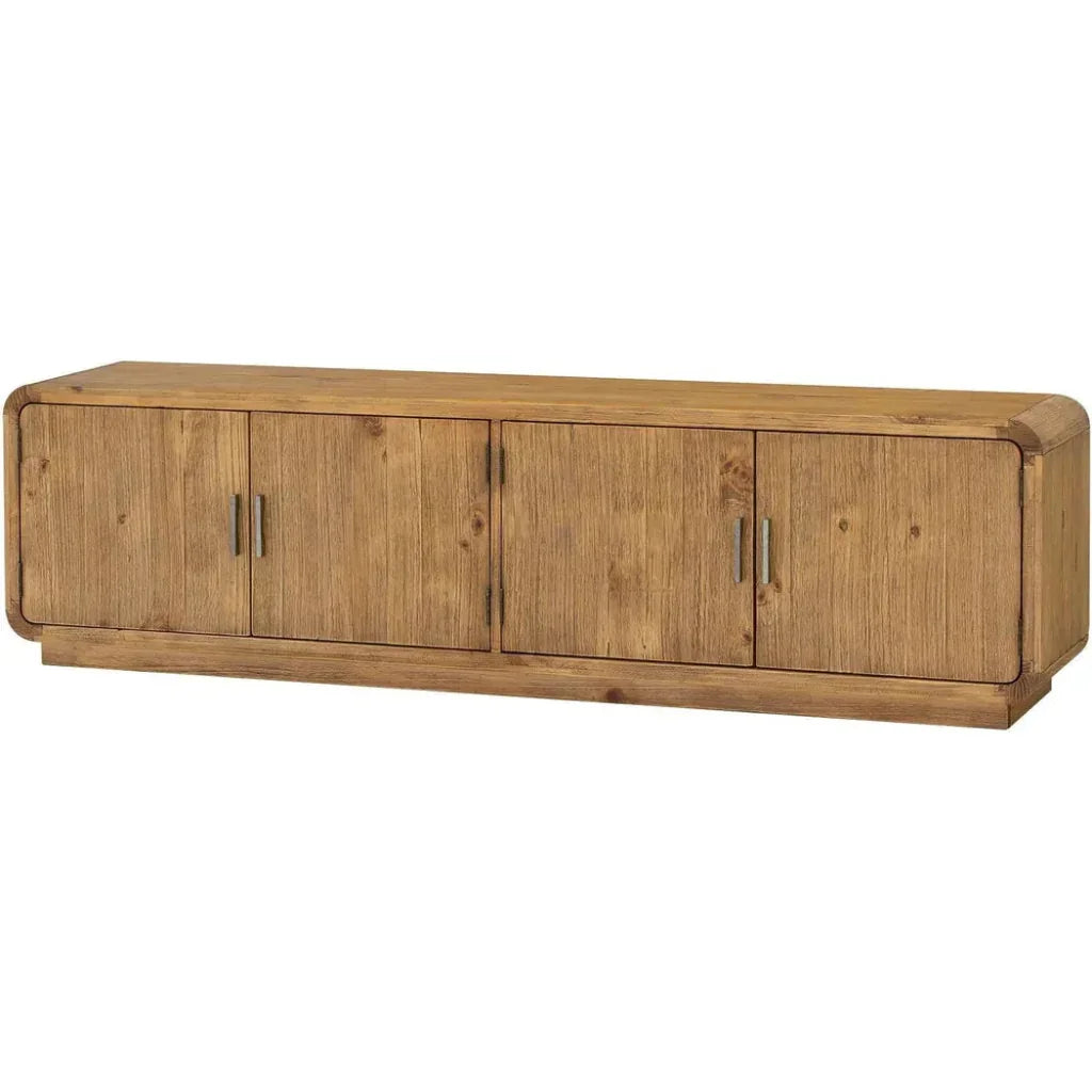 Monterey Wood Rustic Blonde Media Cabinet - LOOMLAN - Moe's Home - TV Stands & Media Centers