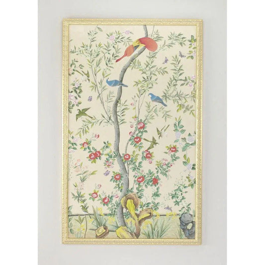 Montreal Panel-Bl Birds Hand Painted Artwork-Framed Wall Art-Chelsea House-LOOMLAN