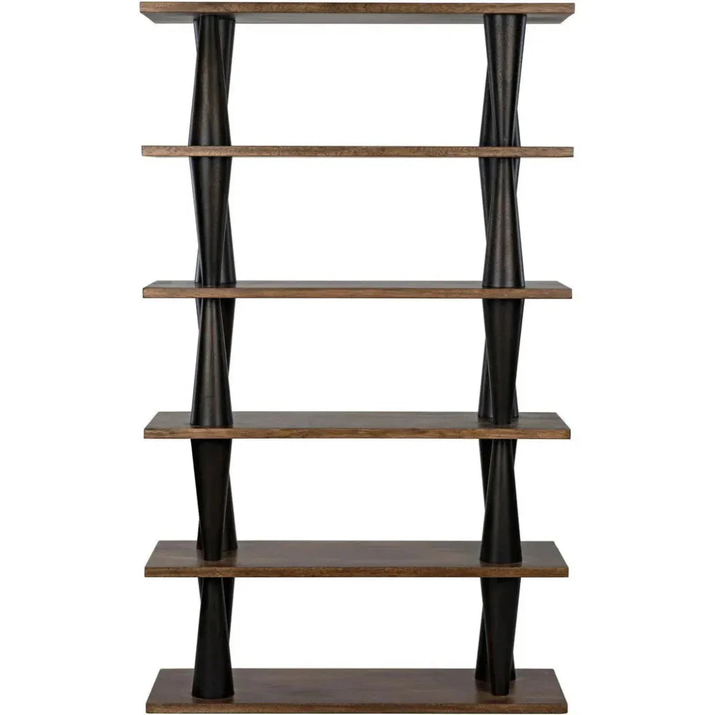 Mood Wood Brown Etagere-Etageres-Noir-LOOMLAN