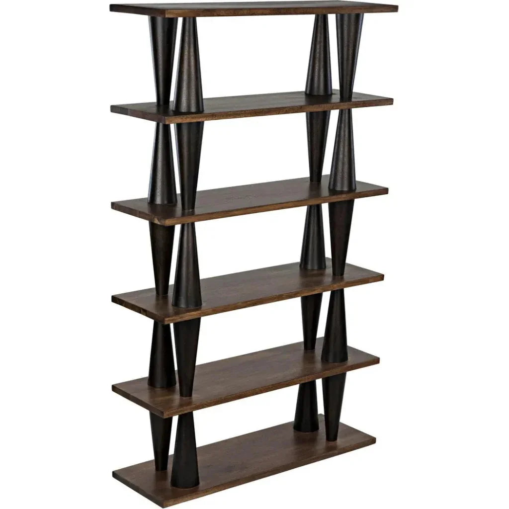 Mood Wood Brown Etagere-Etageres-Noir-LOOMLAN