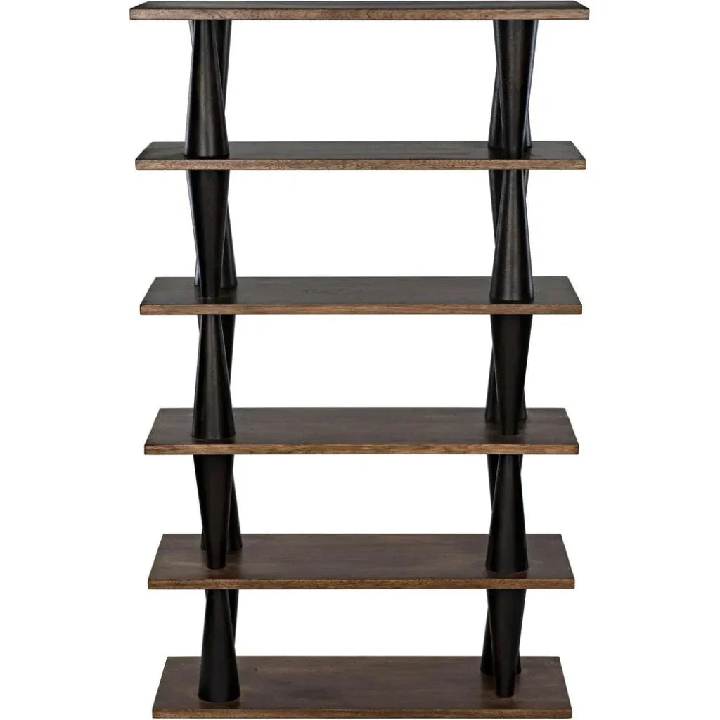 Mood Wood Brown Etagere-Etageres-Noir-LOOMLAN