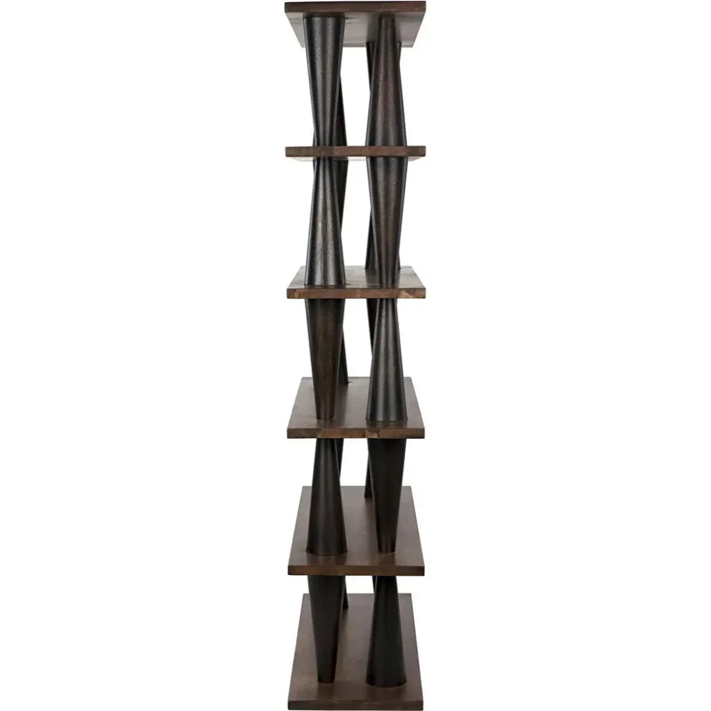 Mood Wood Brown Etagere-Etageres-Noir-LOOMLAN