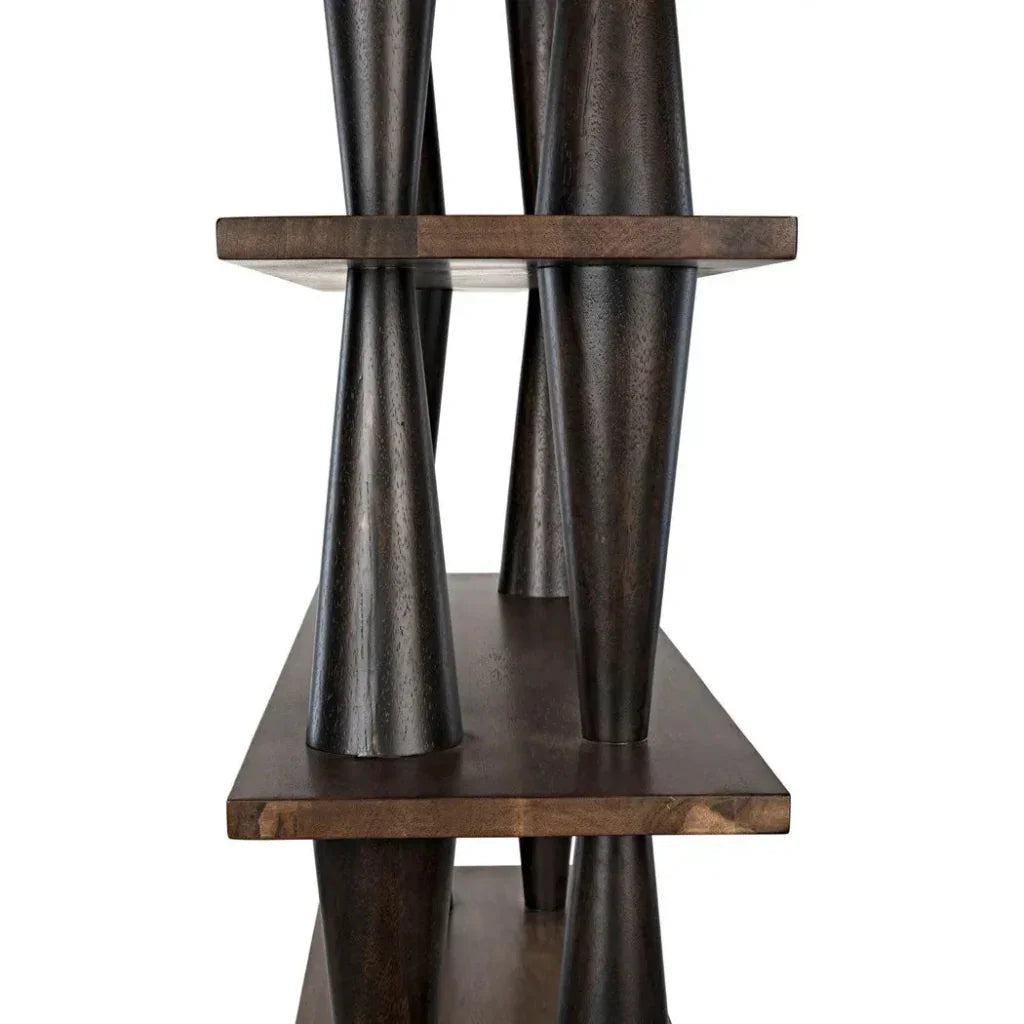Mood Wood Brown Etagere-Etageres-Noir-LOOMLAN