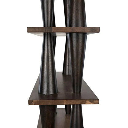 Mood Wood Brown Etagere-Etageres-Noir-LOOMLAN