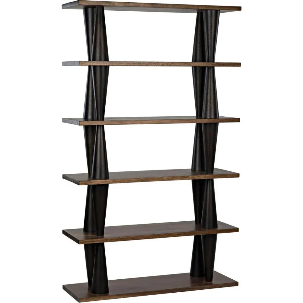 Mood Wood Brown Etagere-Etageres-Noir-LOOMLAN