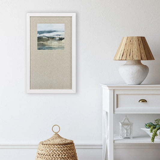 Moody Seas Blue Framed Wall Art