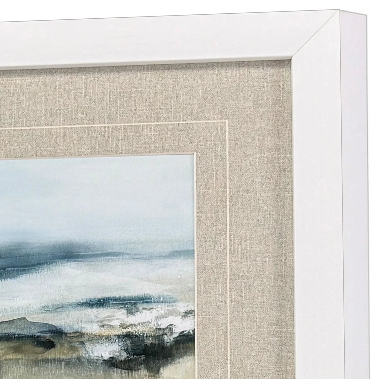 Moody Seas Blue Framed Wall Art
