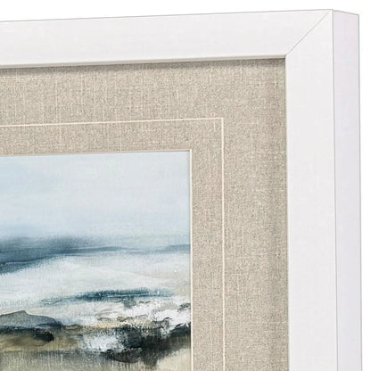 Moody Seas Blue Framed Wall Art