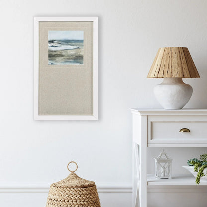Moody Seas Blue Framed Wall Art