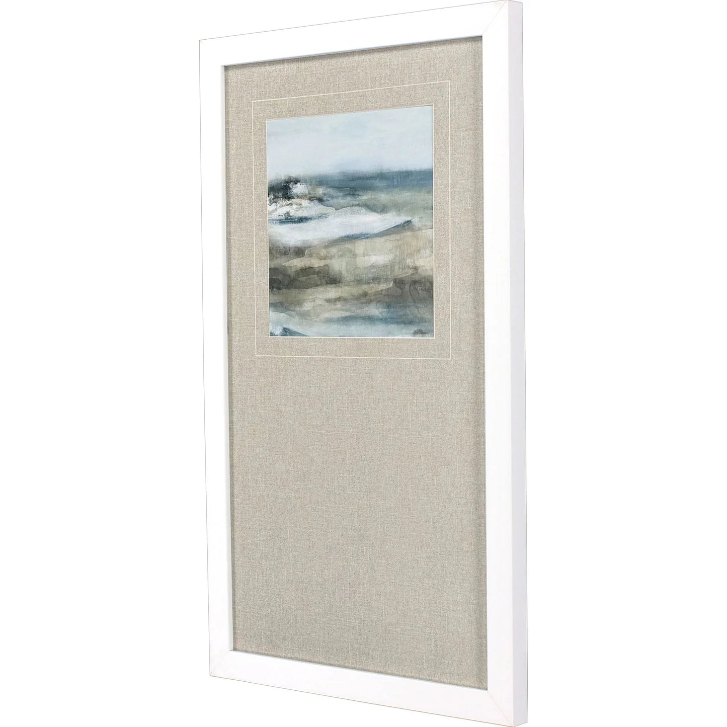 Moody Seas Blue Framed Wall Art
