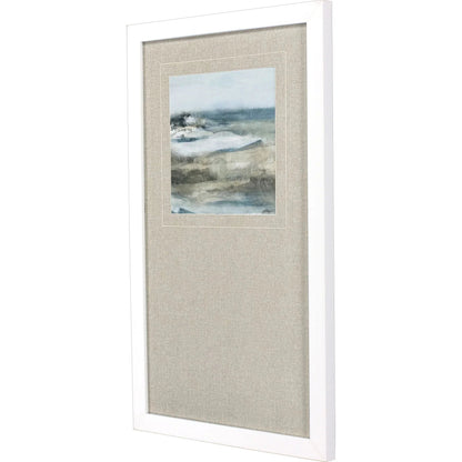Moody Seas Blue Framed Wall Art
