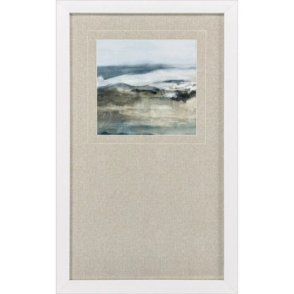 Moody Seas Blue Framed Wall Art
