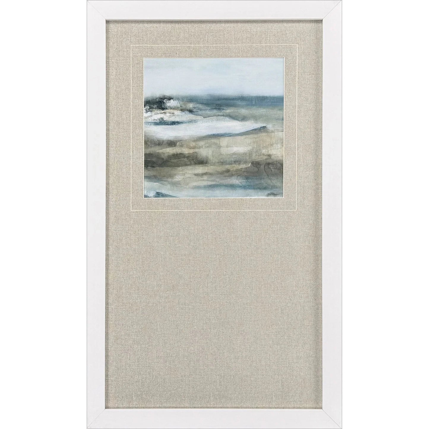 Moody Seas Blue Framed Wall Art