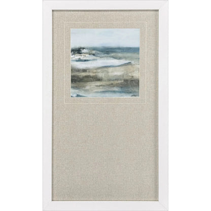 Moody Seas Blue Framed Wall Art