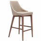Moor Counter Chair Beige - LOOMLAN - Zuo Modern - Counter Stools