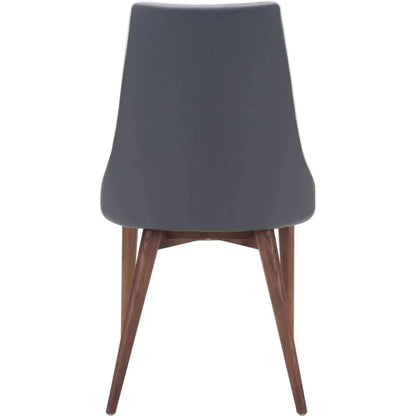 Moor Dining Chair (Set of 2) Dark Gray - LOOMLAN - Zuo Modern - Dining Chairs