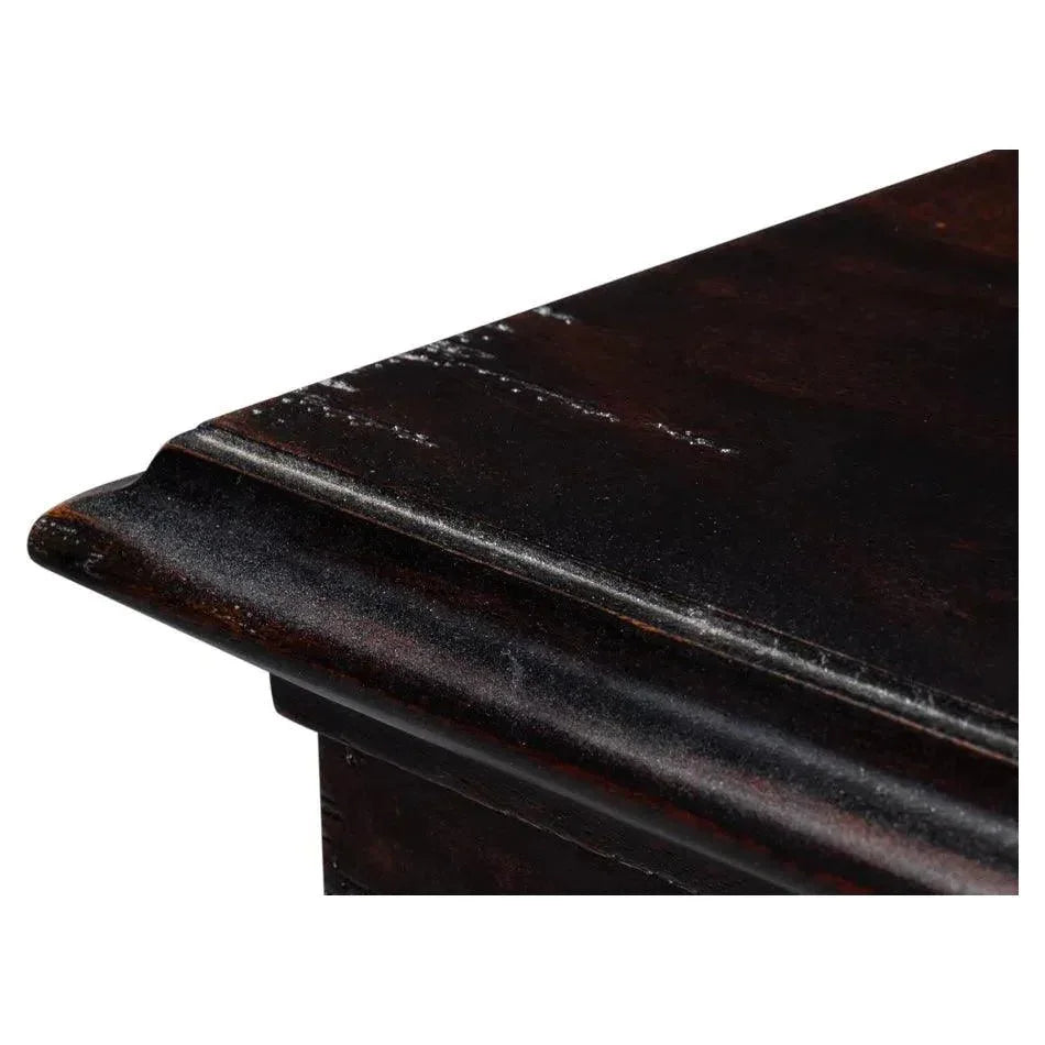 Morgan Library Case Slim Glass Doors Low Sideboard - LOOMLAN - Sarreid - Sideboards