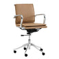 Morgan Leather Office Chair-Office Chairs-SUNPAN-Tan-LOOMLAN