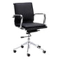 Morgan Leather Office Chair-Office Chairs-SUNPAN-Onyx-LOOMLAN