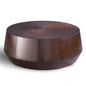 Mori Mahogany Wooden Round Coffee Table - LOOMLAN - Urbia - Coffee Tables