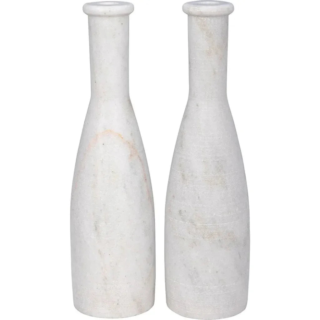 Moris Decorative Marble Candleholder 2Pc