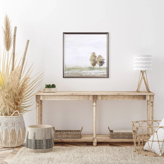 Morning Crisp I Green Framed Wall Art