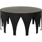 Morocco Black Steel Round Coffee Table - LOOMLAN - Noir - Coffee Tables
