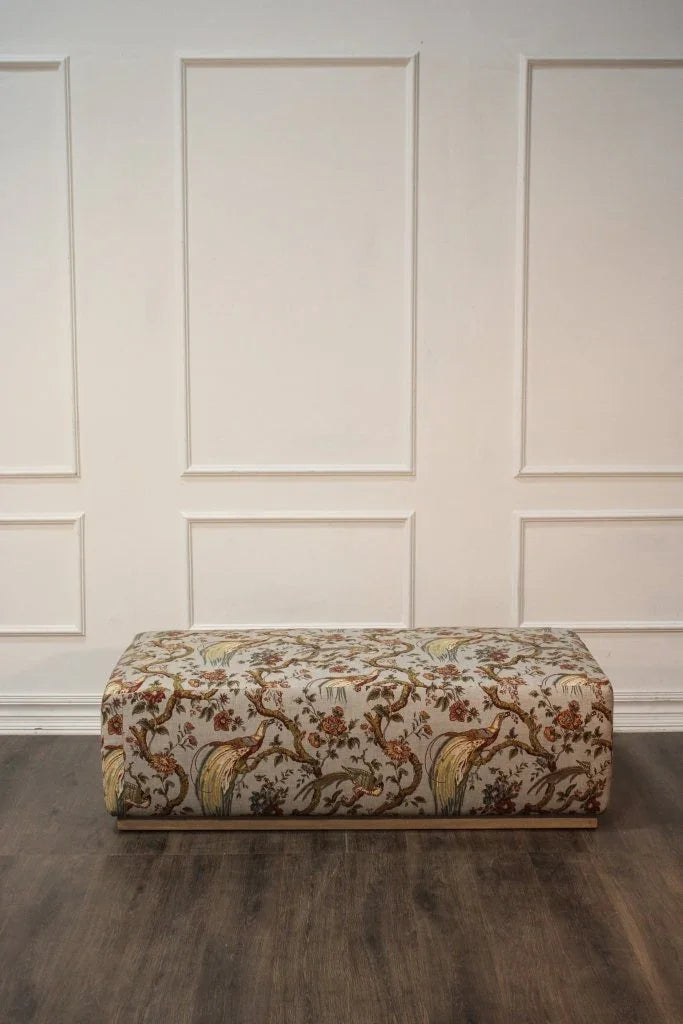 Morriis Fabric Rectangular Ottoman - LOOMLAN - Peninsula Home - Ottomans