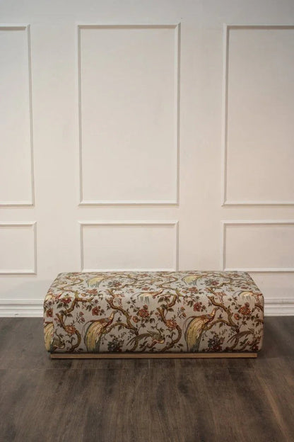 Morriis Fabric Rectangular Ottoman - LOOMLAN - Peninsula Home - Ottomans