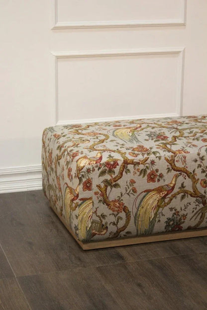 Morriis Fabric Rectangular Ottoman - LOOMLAN - Peninsula Home - Ottomans
