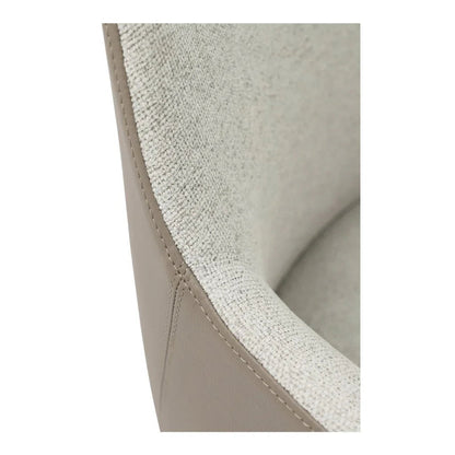 Morris Leather Swivel Office Chair-Office Chairs-Moe's Home-LOOMLAN