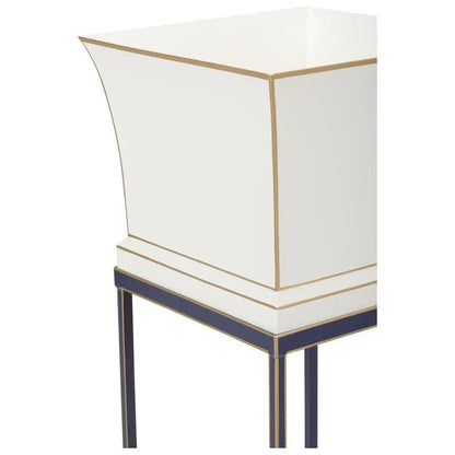 Morrow Tole White Planter - LOOMLAN - Chelsea House - Planters
