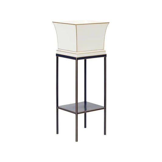 Morrow Tole White Planter - LOOMLAN - Chelsea House - Planters