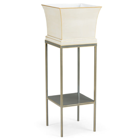 Morrow Tole White Planter