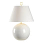Morrow White Porcelain Brass Finish Table Lamp - LOOMLAN - Chelsea House - Table Lamps