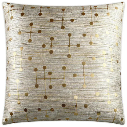 Morse Gold Throw Pillow With Insert - LOOMLAN - D.V. Kap - Throw Pillows
