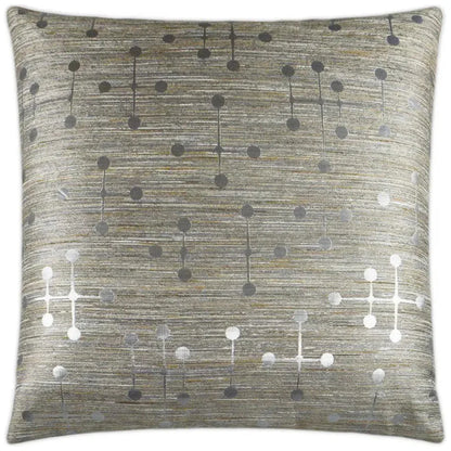 Morse Grey Throw Pillow With Insert - LOOMLAN - D.V. Kap - Throw Pillows