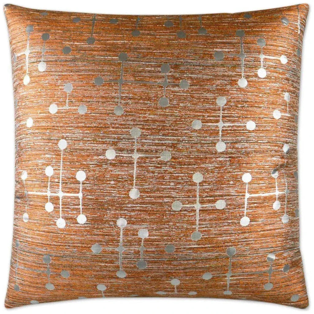 Morse Silver Throw Pillow With Insert - LOOMLAN - D.V. Kap - Throw Pillows