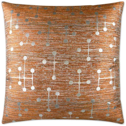 Morse Silver Throw Pillow With Insert - LOOMLAN - D.V. Kap - Throw Pillows