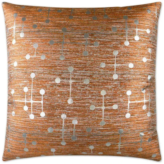 Morse Silver Throw Pillow With Insert - LOOMLAN - D.V. Kap - Throw Pillows