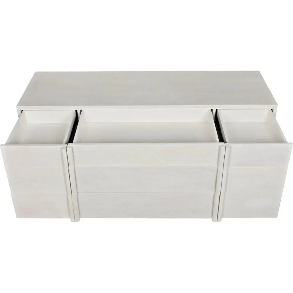 Morten Nine Drawers Wood Dresser