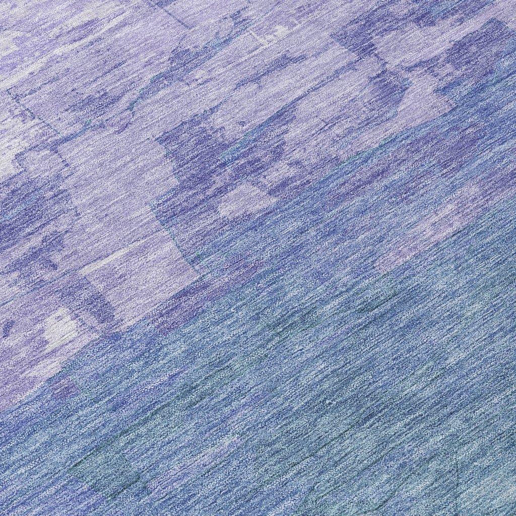 Mosselia Blue Washable Indoor - Outdoor Rug - LOOMLAN - LOOMLAN Rugs - Outdoor Rugs