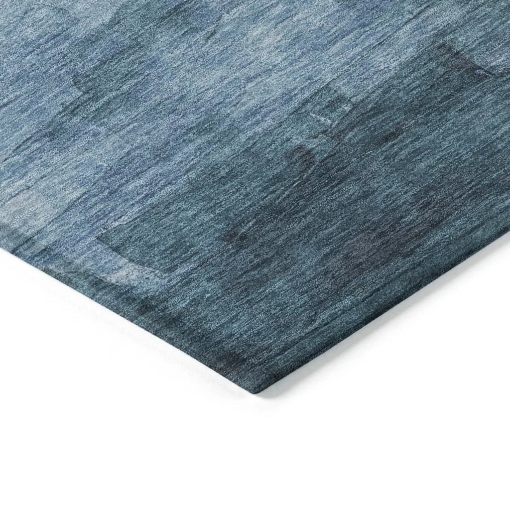 Mosselia Blue Washable Indoor - Outdoor Rug - LOOMLAN - LOOMLAN Rugs - Outdoor Rugs