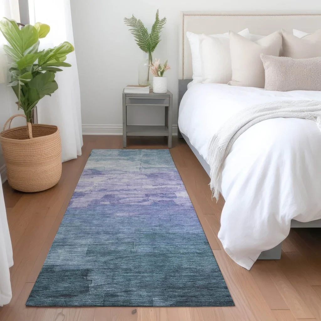 Mosselia Blue Washable Indoor - Outdoor Rug - LOOMLAN - LOOMLAN Rugs - Outdoor Rugs