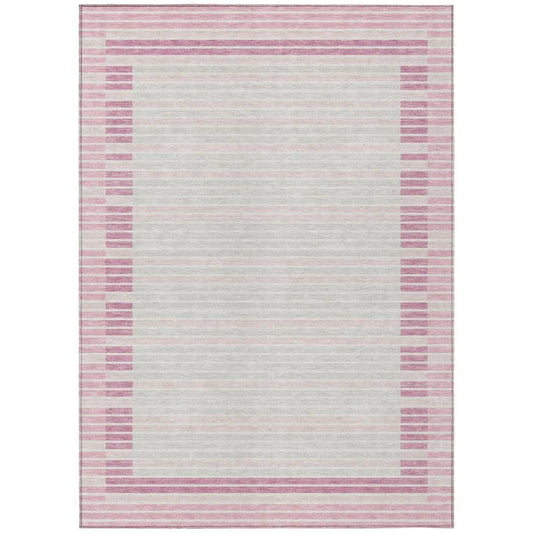 Motifa Pink Washable Indoor - Outdoor Rug - LOOMLAN - LOOMLAN Rugs - Outdoor Rugs