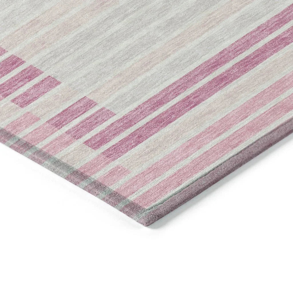 Motifa Pink Washable Indoor - Outdoor Rug - LOOMLAN - LOOMLAN Rugs - Outdoor Rugs
