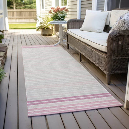 Motifa Pink Washable Indoor - Outdoor Rug - LOOMLAN - LOOMLAN Rugs - Outdoor Rugs