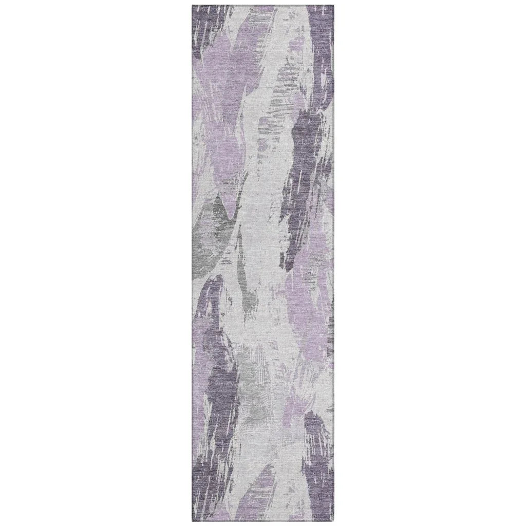 Motyfa Purple Washable Indoor - Outdoor Rug - LOOMLAN - LOOMLAN Rugs - Outdoor Rugs