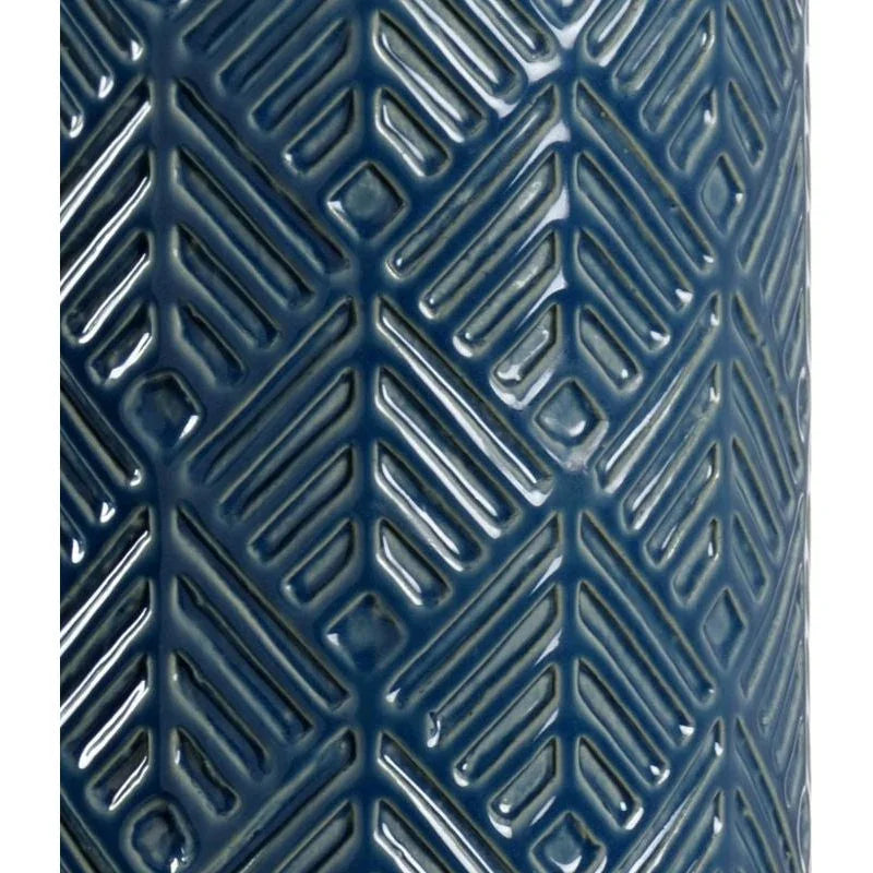 Mountain Pine Blue Glaze Ceramic Table Lamp - LOOMLAN - Wildwood - Table Lamps