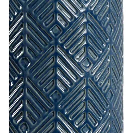 Mountain Pine Blue Glaze Ceramic Table Lamp - LOOMLAN - Wildwood - Table Lamps